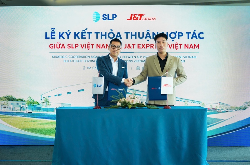 SLP Việt Nam và J&T Express Việt Nam hợp tác phát triển trung tâm logistics tự động quy mô lớn